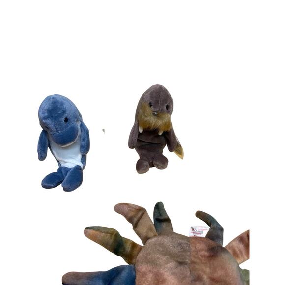 Lot Of 8 Ty Beanie Babies Ocean Themed Whale Dolphin Lobster Crab Sea Lion +more - Picture 4 of 5